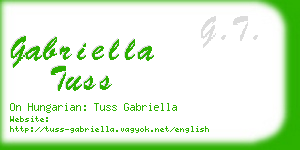 gabriella tuss business card